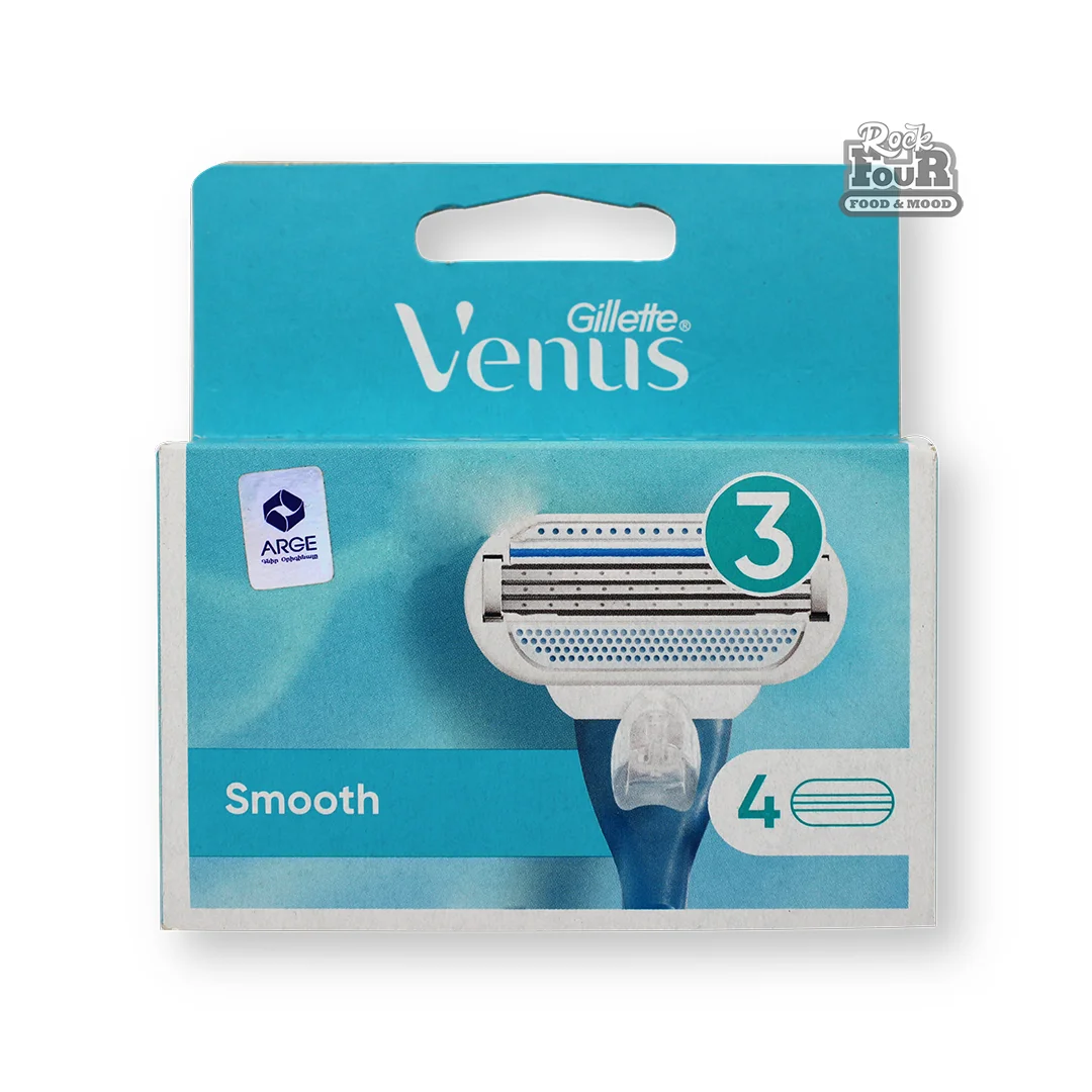 Cassettes for razor "Gillette Venus Smooth" 4pcs